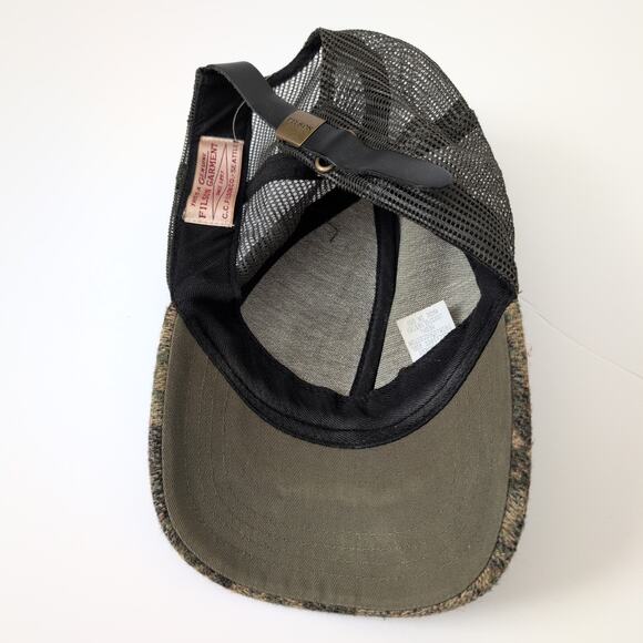 Vintage Filson Garment Seattle Co. Hunting Camo Hat 100% Wool Made in USA Green - Picture 5 of 9